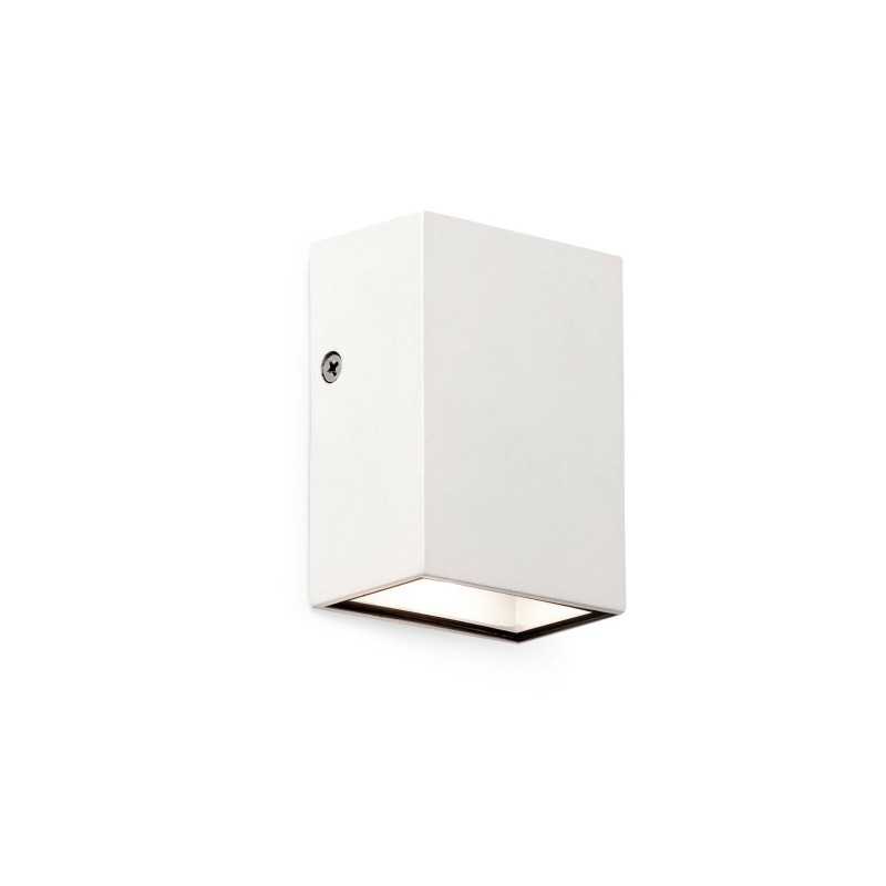 Wandleuchte aus Aluminium mit integrierter LED, mattweiss, RIVOLET