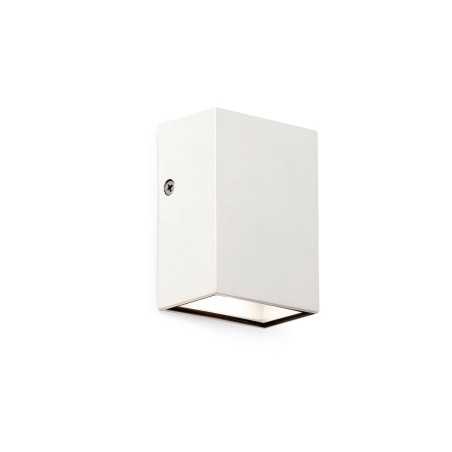 Wandleuchte aus Aluminium mit integrierter LED, mattweiss, RIVOLET