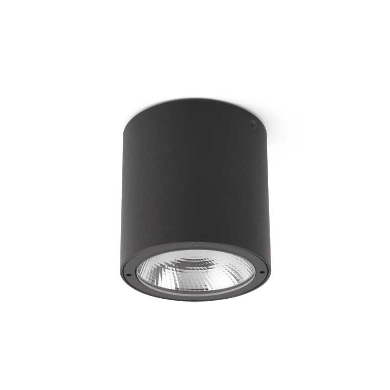 Deckenleuchte aus Aluminium mit integrierter LED, grau, LARRET