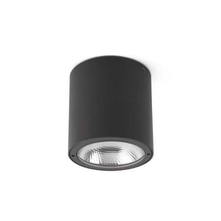 Deckenleuchte aus Aluminium mit integrierter LED, grau, LARRET