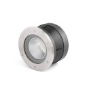 Stehleuchte aus Edelstahl mit integrierter LED, gebuersteter Stahl, RIOCAUD
