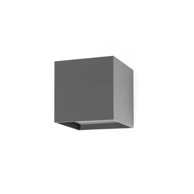 Wandleuchte aus Aluminium mit integrierter LED, grau, ARTONNE