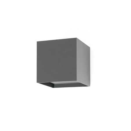 Wandleuchte aus Aluminium mit integrierter LED, grau, ARTONNE