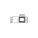 Wandleuchte aus Aluminium mit integrierter LED, grau, ARTONNE
