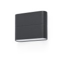 Wandleuchte aus Aluminium mit integrierter LED, grau, VARIZE