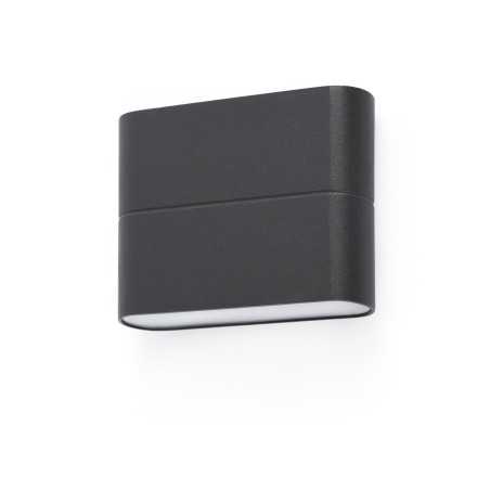 Wandleuchte aus Aluminium mit integrierter LED, grau, VARIZE
