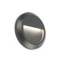 Wandleuchte aus Kunststoff mit integrierter LED, grau, FASQUE