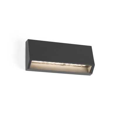Wandleuchte aus Kunststoff mit integrierter LED, grau, BOISSE