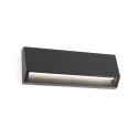 Wandleuchte aus Kunststoff mit integrierter LED, grau, CAZENAC