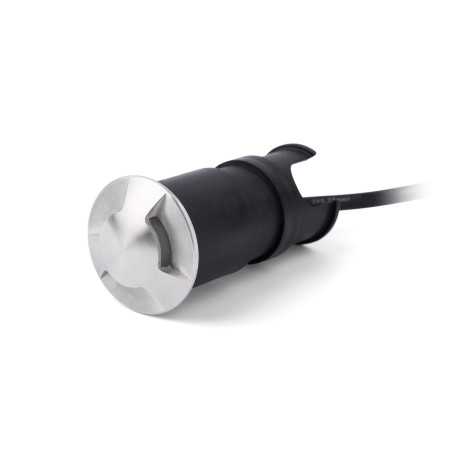 Stehleuchte aus gebuerstetem Edelstahl mit integrierter LED, GABAUDE