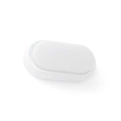 Wandleuchte aus ABS mit integrierter LED, mattweiss, MERIEU