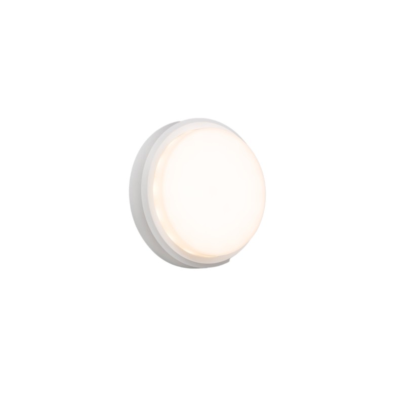 Wandleuchte aus ABS mit integrierter LED, mattweiss, ATRAMA