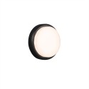 Wandleuchte aus Kunststoff mit integrierter LED, grau, FLEURAC