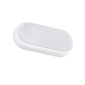 Wandleuchte aus ABS mit integrierter LED, mattweiss, BODIEU