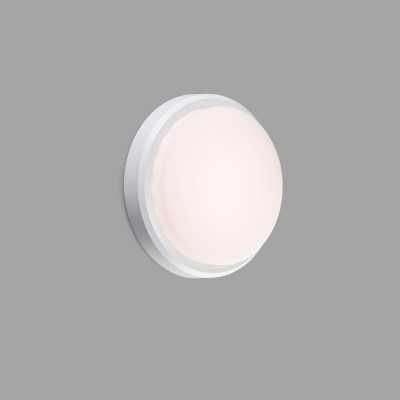 Wandleuchte aus ABS mit integrierter LED, mattweiss, HONTANX