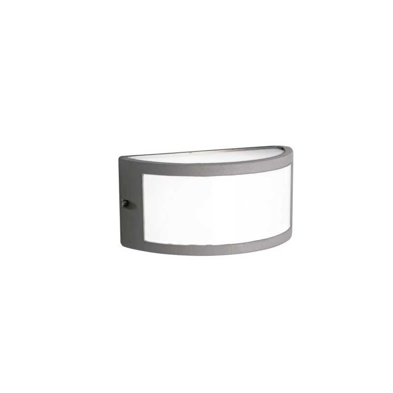 Wandleuchte aus Aluminium E27, grau, COMBRET