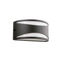 Wandleuchte aus Aluminium E27, grau, AULNAY
