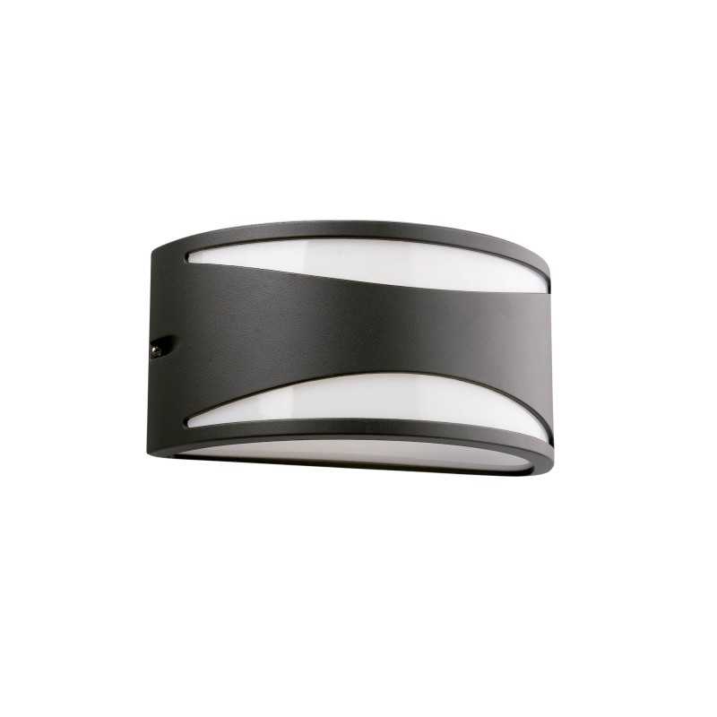 Wandleuchte aus Aluminium E27, grau, AULNAY