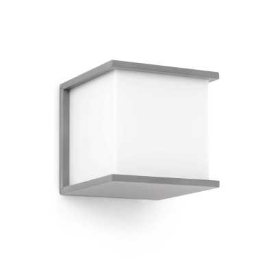 Wandleuchte aus Aluminium E27, grau, VESOUL