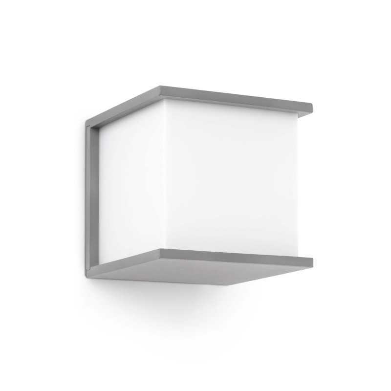 Wandleuchte aus Aluminium E27, grau, VESOUL