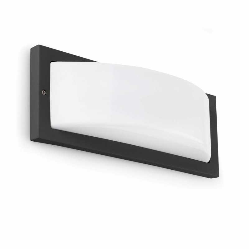 Wandleuchte aus Aluminium E27, grau, QUIEVY