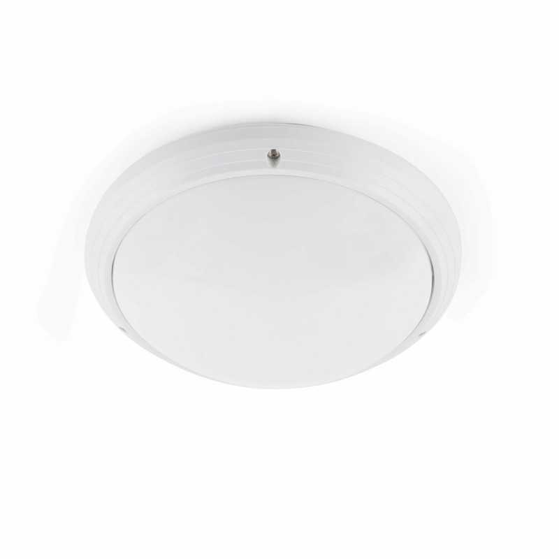 Wandleuchte aus ABS E27, mattweiss, ANERES