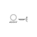 Wandleuchte aus ABS E27, mattweiss, ANERES