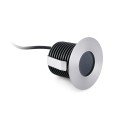 Stehleuchte aus Edelstahl mit integrierter LED, gebuersteter Stahl, COGOLIN