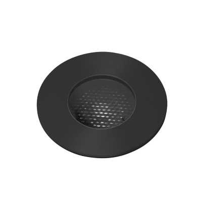 Stehleuchte aus Stahl mit integrierter LED, schwarz, PERRIN