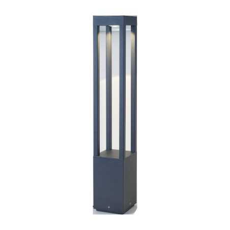 Stehleuchte aus Aluminium mit integrierter LED, grau, CAMINEL