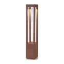 Stehleuchte aus Aluminium mit integrierter LED, braun, POIROND