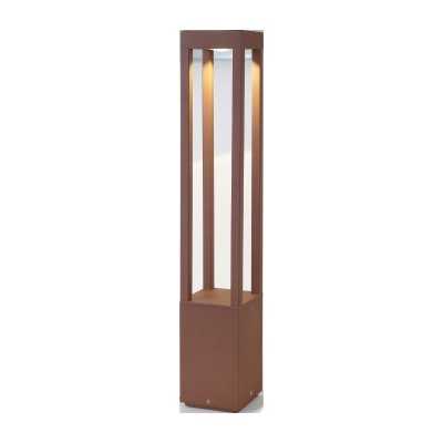 Stehleuchte aus Aluminium mit integrierter LED, braun, POIROND