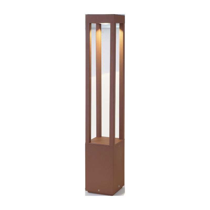 Stehleuchte aus Aluminium mit integrierter LED, braun, POIROND