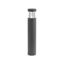 Stehleuchte aus Aluminium mit integrierter LED, grau, LUZIER