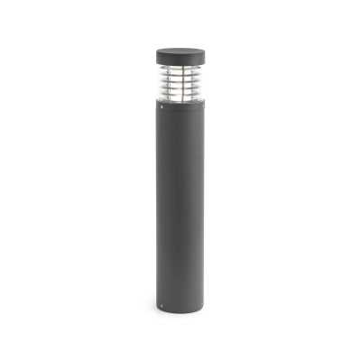 Stehleuchte aus Aluminium mit integrierter LED, grau, LUZIER