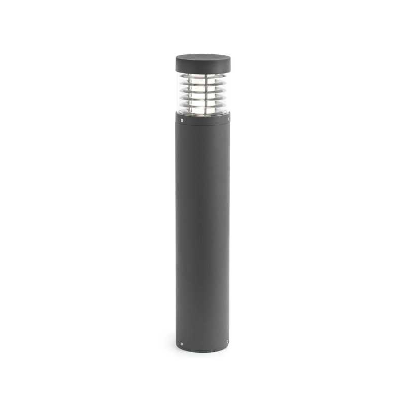 Stehleuchte aus Aluminium mit integrierter LED, grau, LUZIER