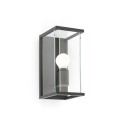 Wandleuchte aus Aluminium E27, grau, TRANNES