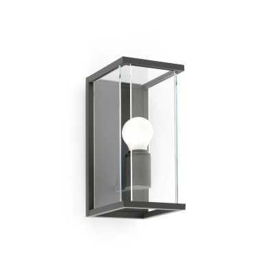 Wandleuchte aus Aluminium E27, grau, TRANNES