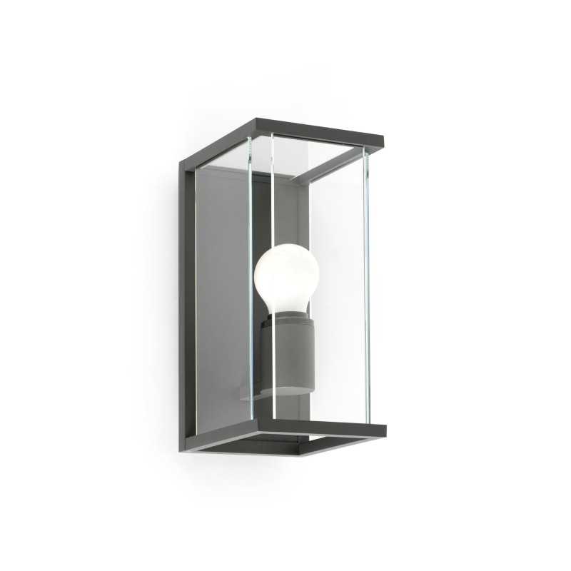 Wandleuchte aus Aluminium E27, grau, TRANNES