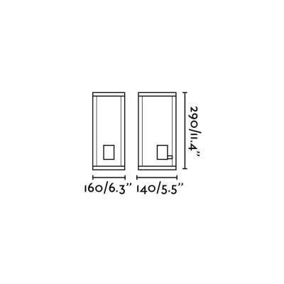 Wandleuchte aus Aluminium E27, grau, TRANNES