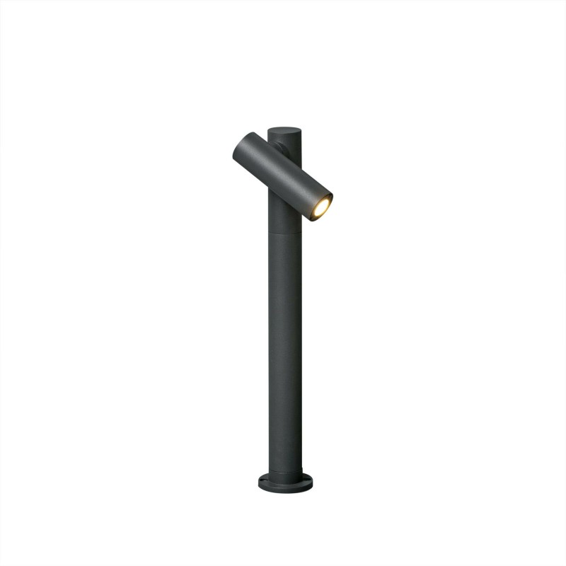 Stehleuchte aus Aluminium mit integrierter LED, grau, MAZIRAT