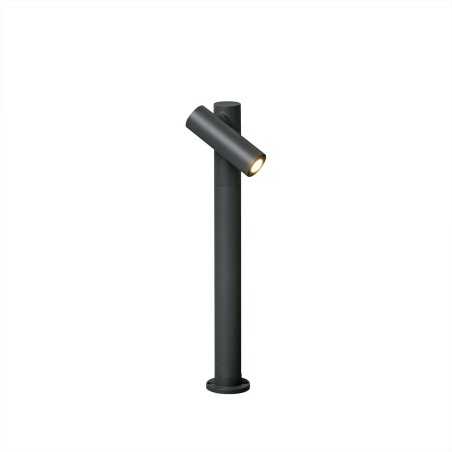 Stehleuchte aus Aluminium mit integrierter LED, grau, MAZIRAT