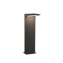 Stehleuchte aus Aluminium mit integrierter LED, grau, TRAUSSE