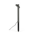 Stehleuchte aus Aluminium mit integrierter LED, grau, POUZOL