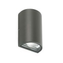 Wandleuchte aus Aluminium mit integrierter LED, grau, NEPMES