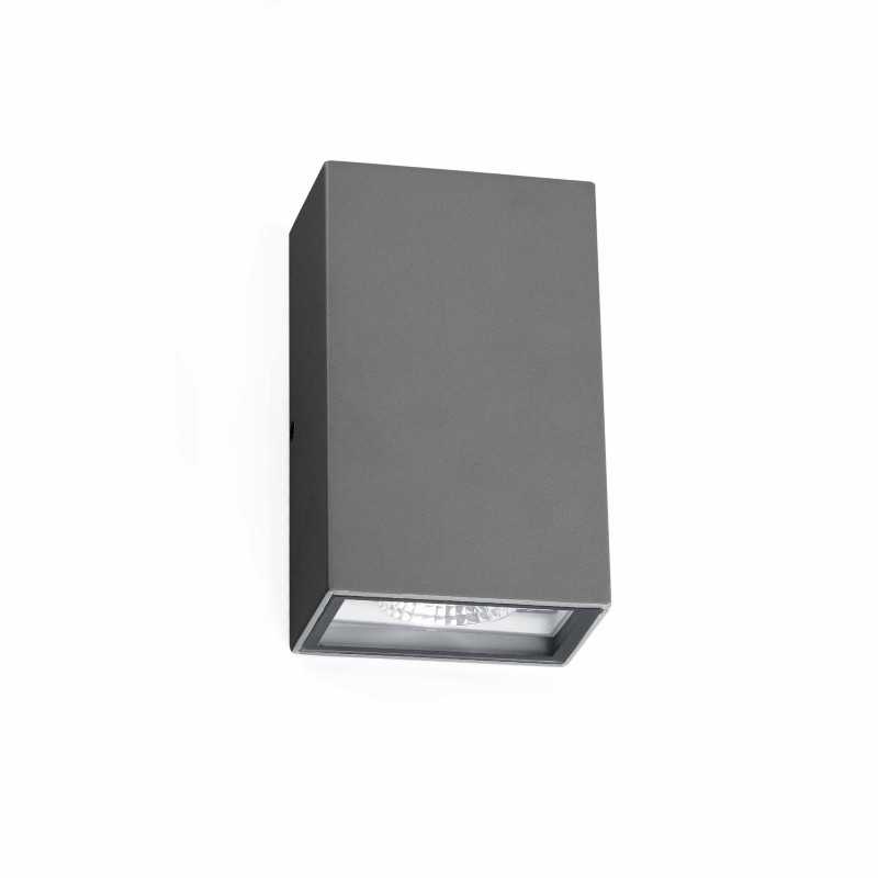 Wandleuchte aus Aluminium mit integrierter LED, grau, VERDON