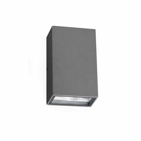 Wandleuchte aus Aluminium mit integrierter LED, grau, VERDON