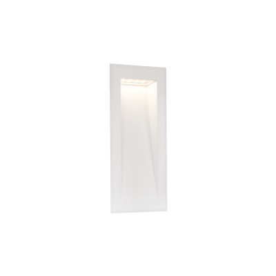 Wandleuchte aus Aluminium mit integrierter LED, mattweiss, VAROGNE