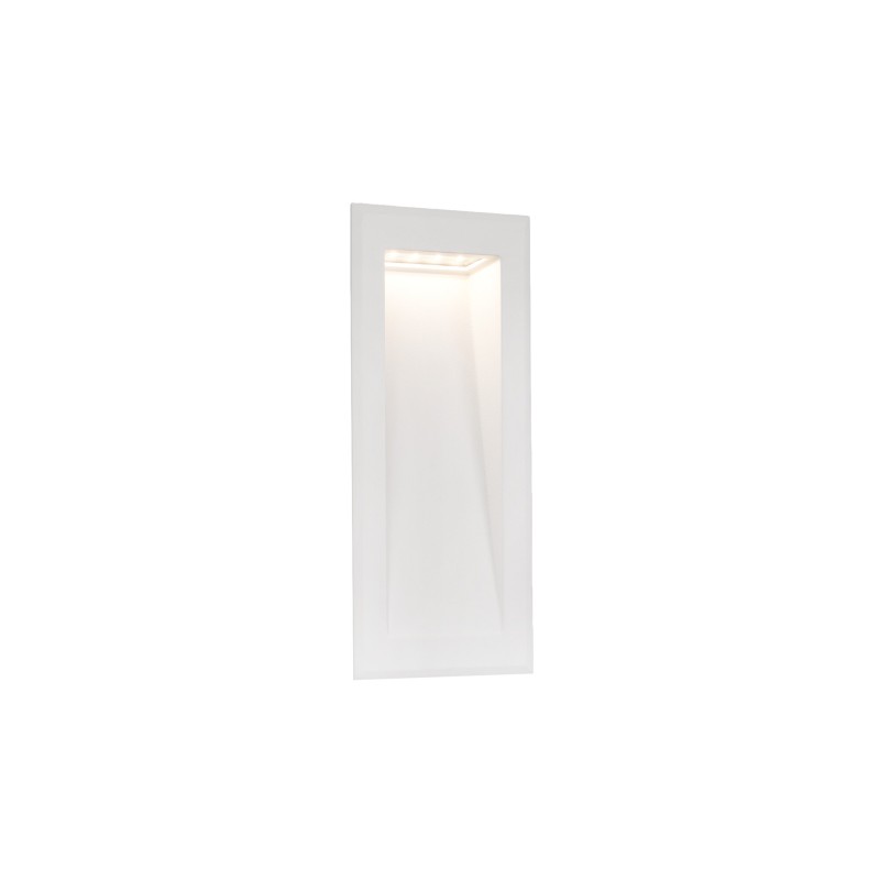 Wandleuchte aus Aluminium mit integrierter LED, mattweiss, VAROGNE