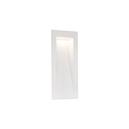 Wandleuchte aus Aluminium mit integrierter LED, mattweiss, VAROGNE
